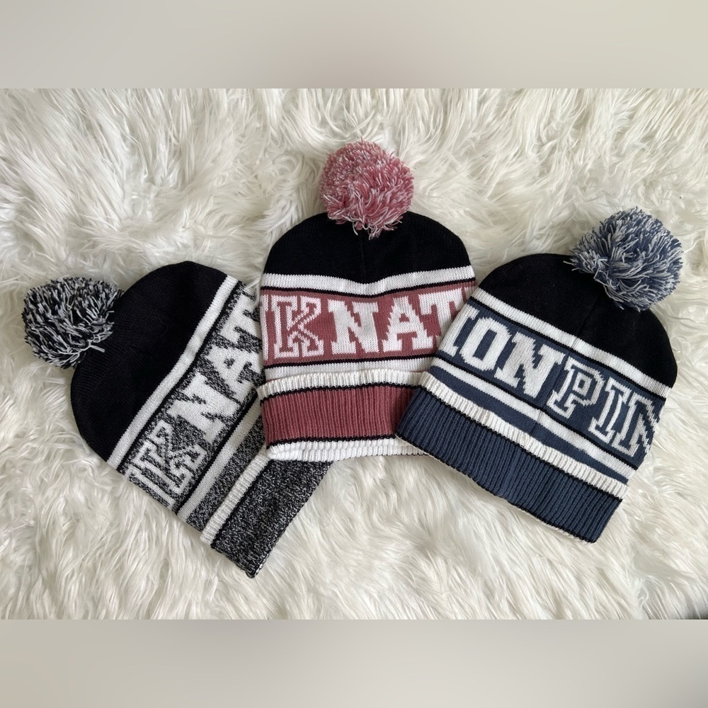 PINK Nation Pom Pom Beanie